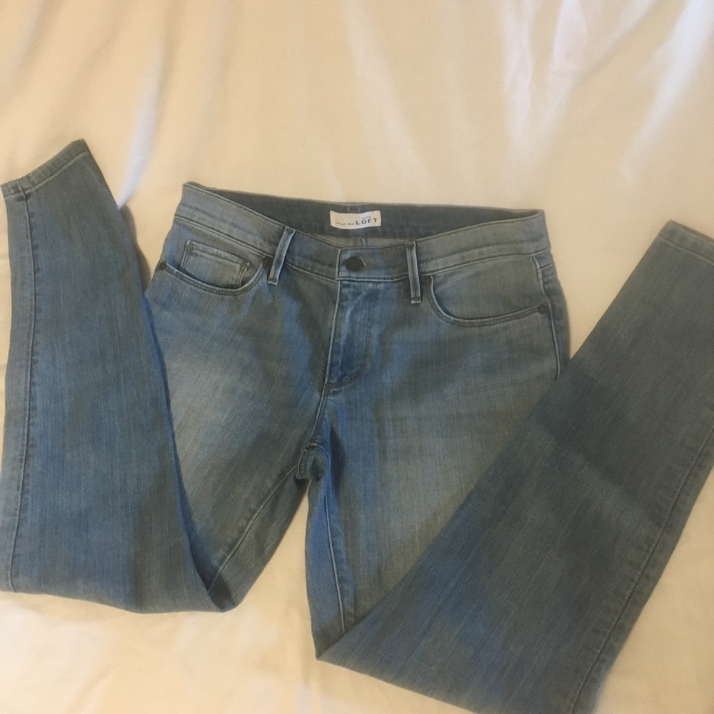ANN TAYLOR LOFT Relaxed Skinny Jeans Size:27  4